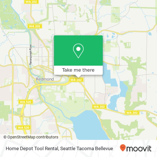 Home Depot Tool Rental map