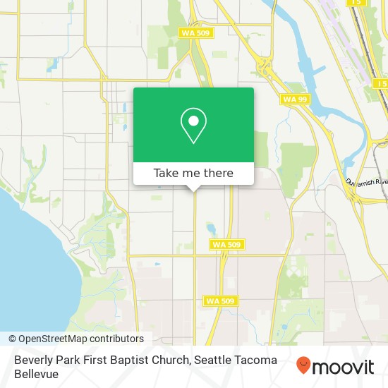 Beverly Park First Baptist Church map