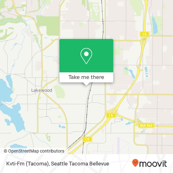 Kvti-Fm (Tacoma) map