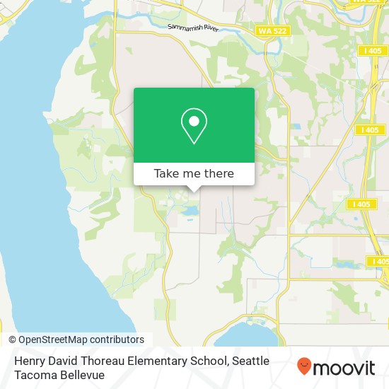 Mapa de Henry David Thoreau Elementary School