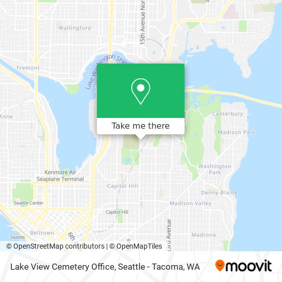 Lake View Cemetery Office map