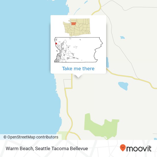 Mapa de Warm Beach