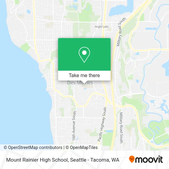 Mount Rainier High School map