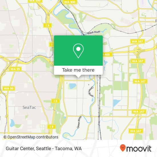 Mapa de Guitar Center