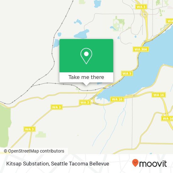 Mapa de Kitsap Substation