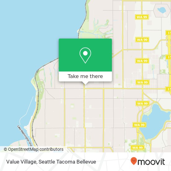 Mapa de Value Village