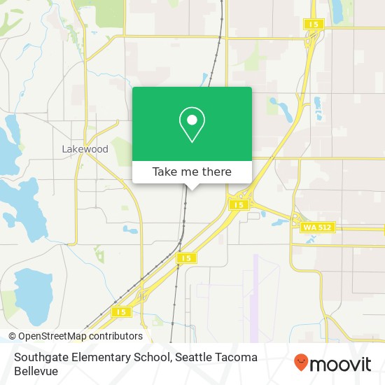 Southgate Elementary School map