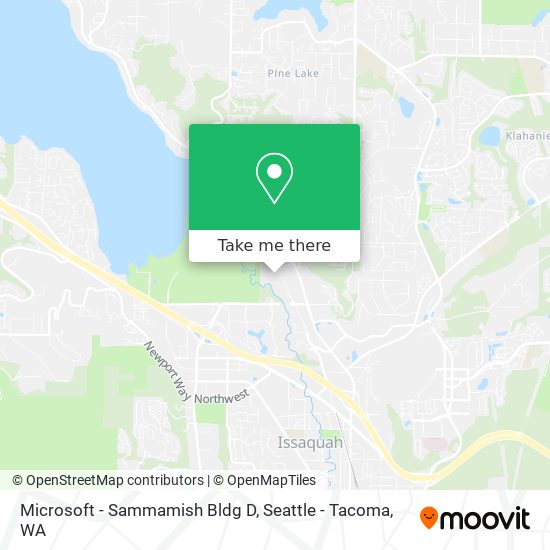 Microsoft - Sammamish Bldg D map