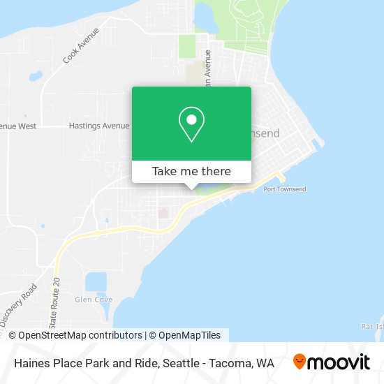 Haines Place Park and Ride map