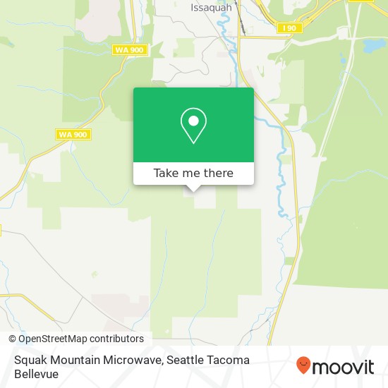 Squak Mountain Microwave map