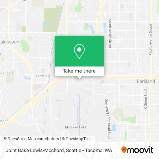Joint Base Lewis-Mcchord map