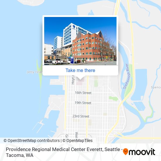 Providence Regional Medical Center Everett map