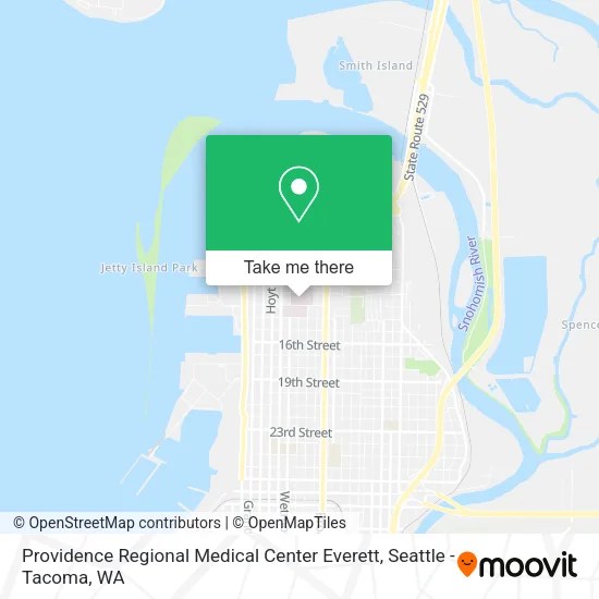 Providence Regional Medical Center Everett map