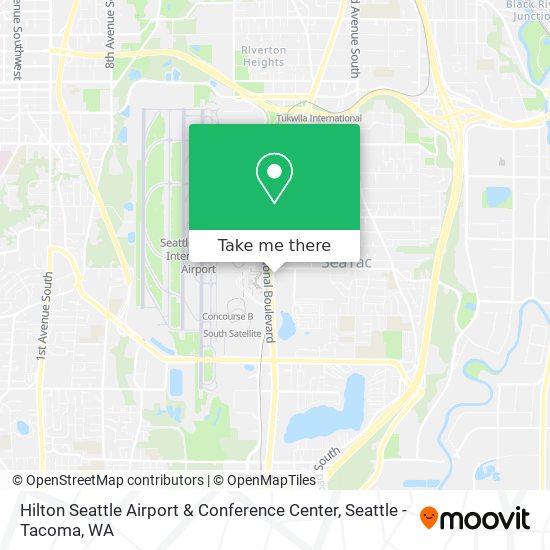 Mapa de Hilton Seattle Airport & Conference Center