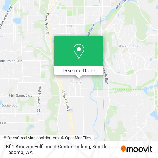 Mapa de Bfi1 Amazon Fulfillment Center Parking