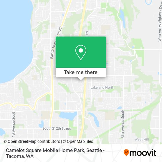 Camelot Square Mobile Home Park map