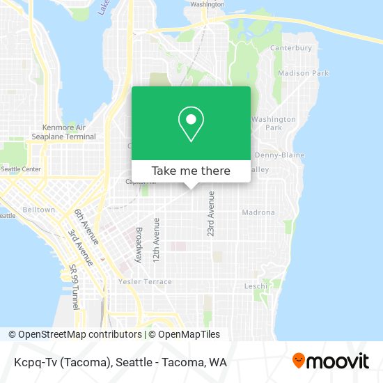 Kcpq-Tv (Tacoma) map