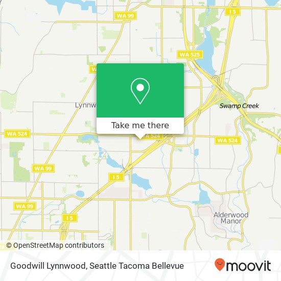 Goodwill Lynnwood map