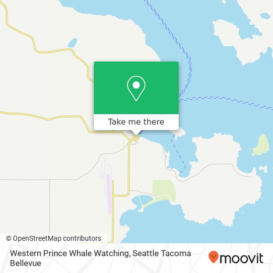 Western Prince Whale Watching map