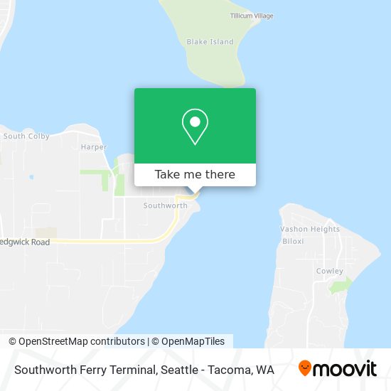 Southworth Ferry Terminal map