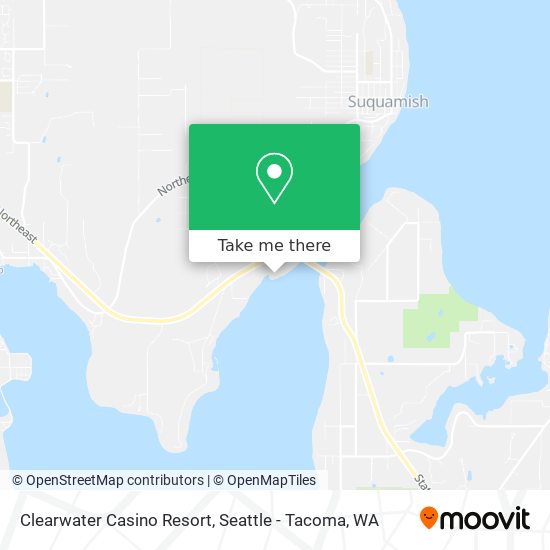 Clearwater Casino Resort map