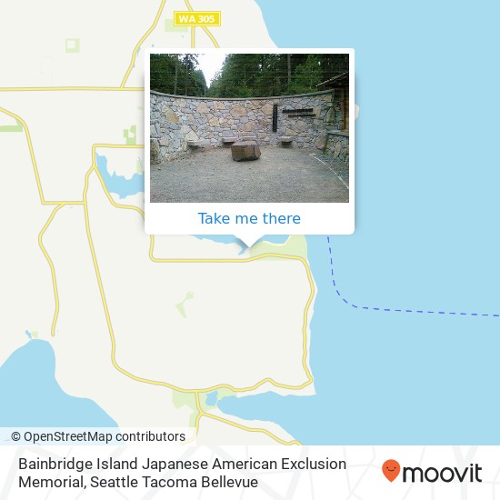 Mapa de Bainbridge Island Japanese American Exclusion Memorial