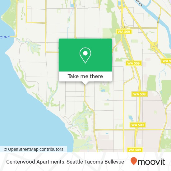 Mapa de Centerwood Apartments