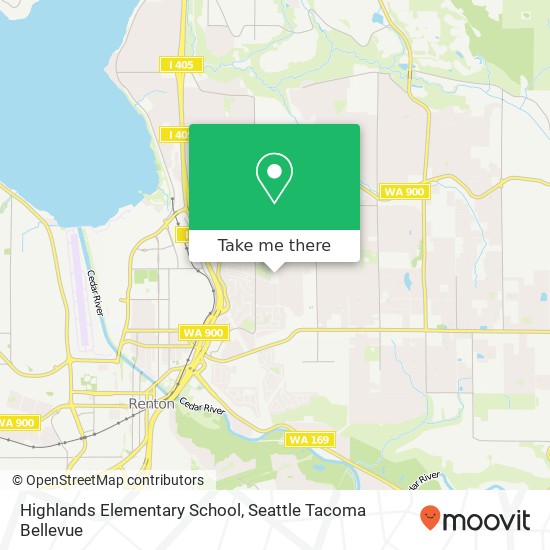 Mapa de Highlands Elementary School