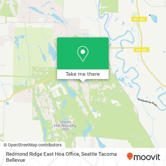 Mapa de Redmond Ridge East Hoa Office