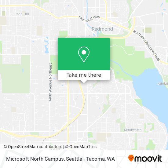Microsoft North Campus map