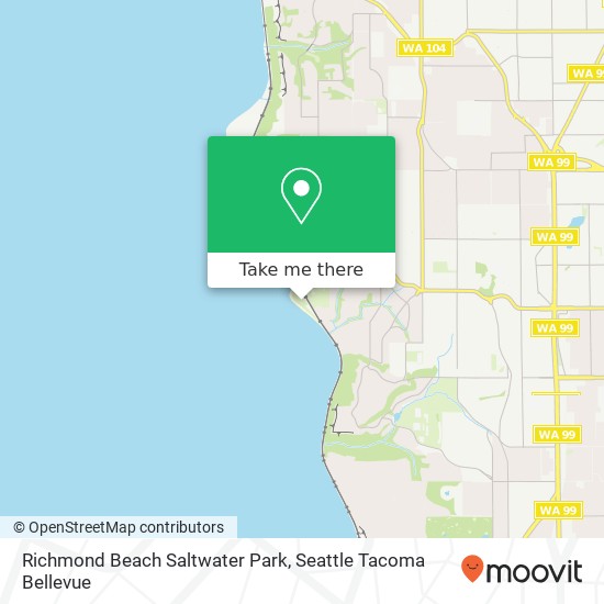 Richmond Beach Saltwater Park map