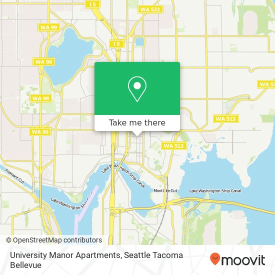 Mapa de University Manor Apartments