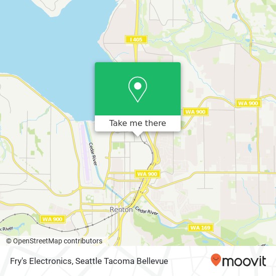Fry's Electronics map