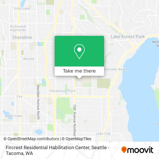 Fircrest Residential Habilitation Center map