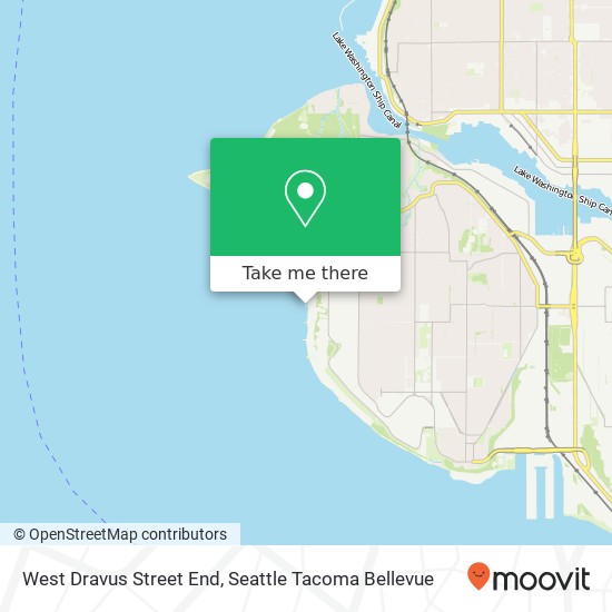 West Dravus Street End map