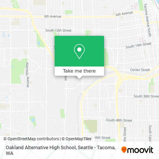 Mapa de Oakland Alternative High School