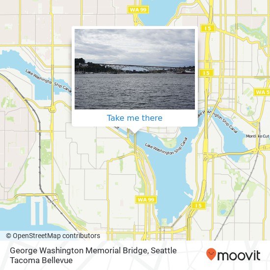 George Washington Memorial Bridge map