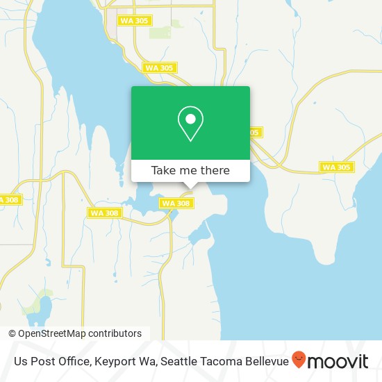 Mapa de Us Post Office, Keyport Wa