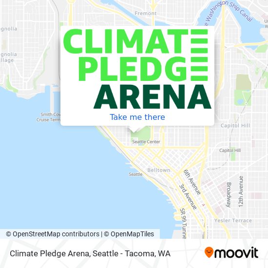 Climate Pledge Arena map