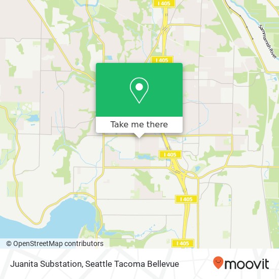 Juanita Substation map
