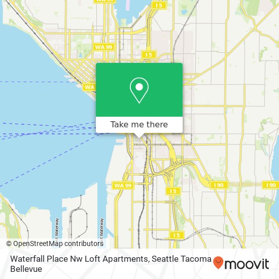 Mapa de Waterfall Place Nw Loft Apartments