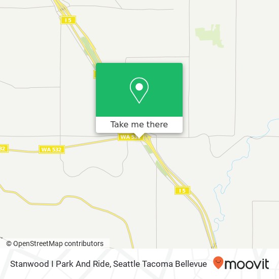 Stanwood I Park And Ride map