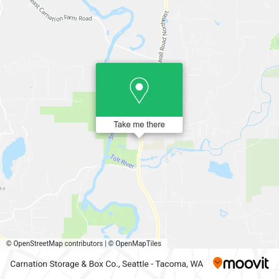 Carnation Storage & Box Co. map