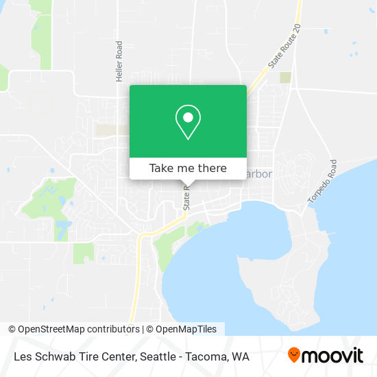 Les Schwab Tire Center map