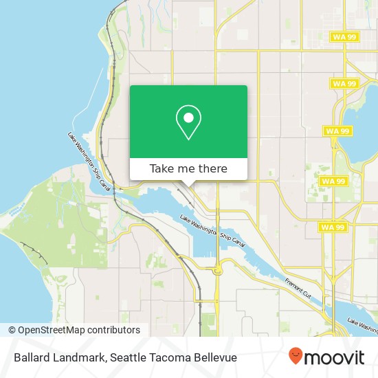 Ballard Landmark map