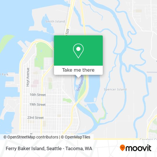 Mapa de Ferry Baker Island