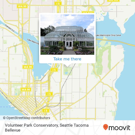 Volunteer Park Conservatory map