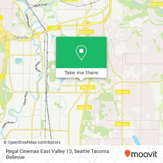 Mapa de Regal Cinemas East Valley 13