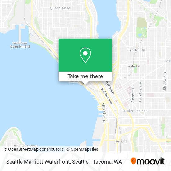 Mapa de Seattle Marriott Waterfront