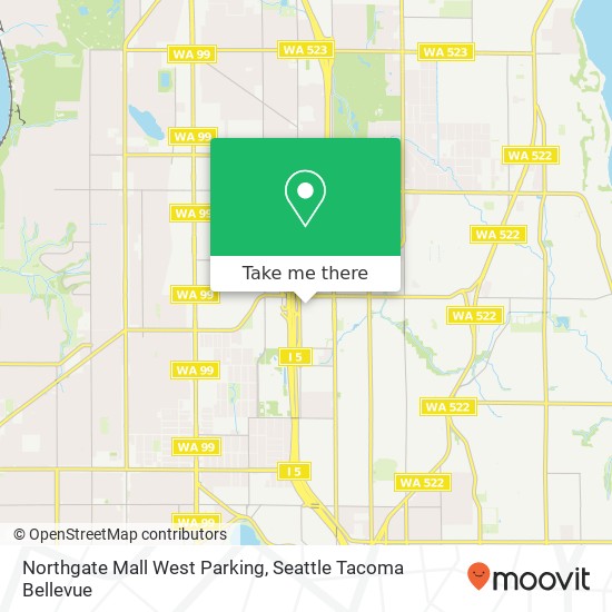 Northgate Mall West Parking map